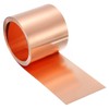 sourcing map Pure Copper Sheet Roll, 0.05mm 29Ga Thick T2