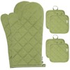 Win Change Oven Mitts and Pot Holders Sets,6 Pcs Oven