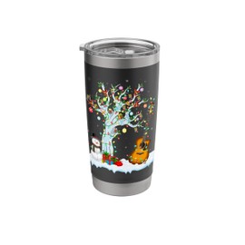 Xmas Tree Decoration Lights Musical Guitar Christmas Stainless Steel Insulated Tumbler