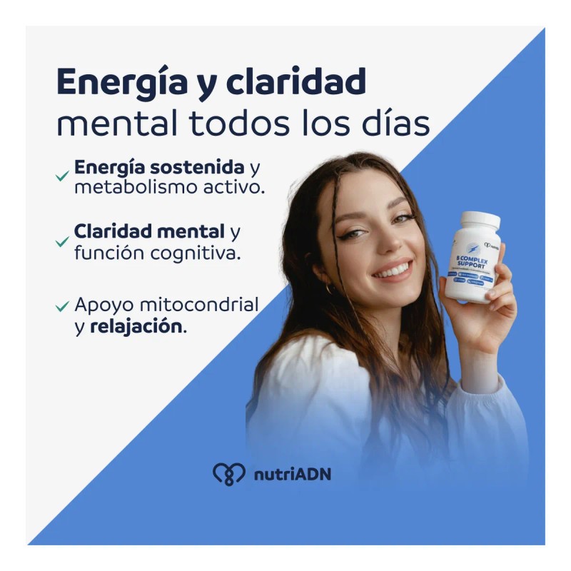 B Complex Support Metilado Con Coq10 100 Mg Colina 400