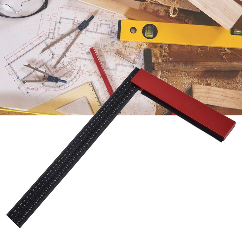 Woodworking Ruler 12in Accurate Carpenter Square L Shaped Right Angle