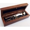 Bosun Brass Copper Marine Call Whistle with Wooden Box A