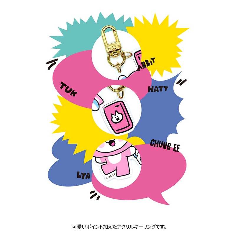 Solomon Shoji WDZY Acrylic Key Ring ACRYLIC KEYRING TUK WDZY-WAK-TK