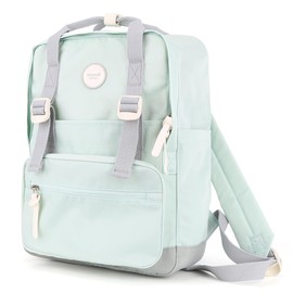 himawari Laptop Backpack for Women, 14.9 Inch,Large Capacity College Bookbag for School, Waterproof Casual Daypack for Travel-1088-04#Grey Blue