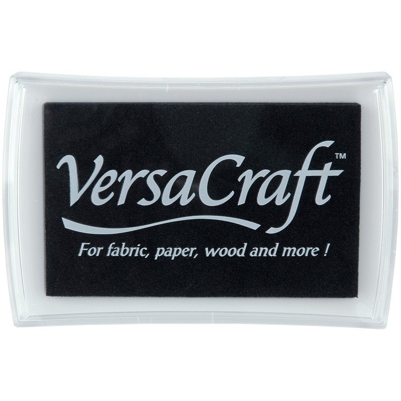 Tsukineko VersaCraft Small Craft Ink Stamp Pad Real Black