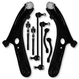 Chassora 8PC Front Control Arm Sway Bar End Link Tie Rod End for Hyundai Elantra 2011 2012 2013 2014 2015 2016, 2012-2017 for Veloster, 13-14 Elantra Coupe, 13-17 Elantra GT Base K622232 K622646