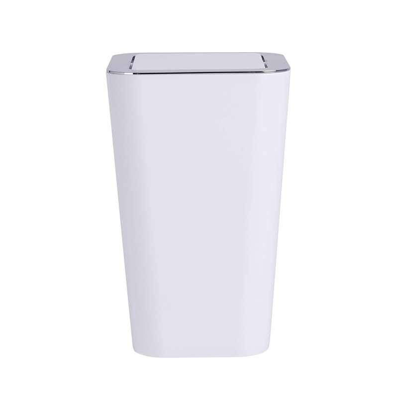Wenko Candy Swing Cover Bin, ABS/PS, White, 18 x 18