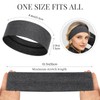BELEVO Women's Sports Headband Women's Cotton 3 Pieces Hair Bands
