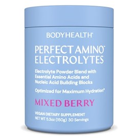 PerfectAmino Electrolytes - Complete Electrolyte Powder with Perfect Amino, Sugar Free (50serv) (Mixed Berry 30 Servings)                             
