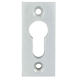 INTRA-TEC Solid Aluminium Fitting 10 x 30 x 67 mm Key Escutcheon Square Hole Spacing 50 mm