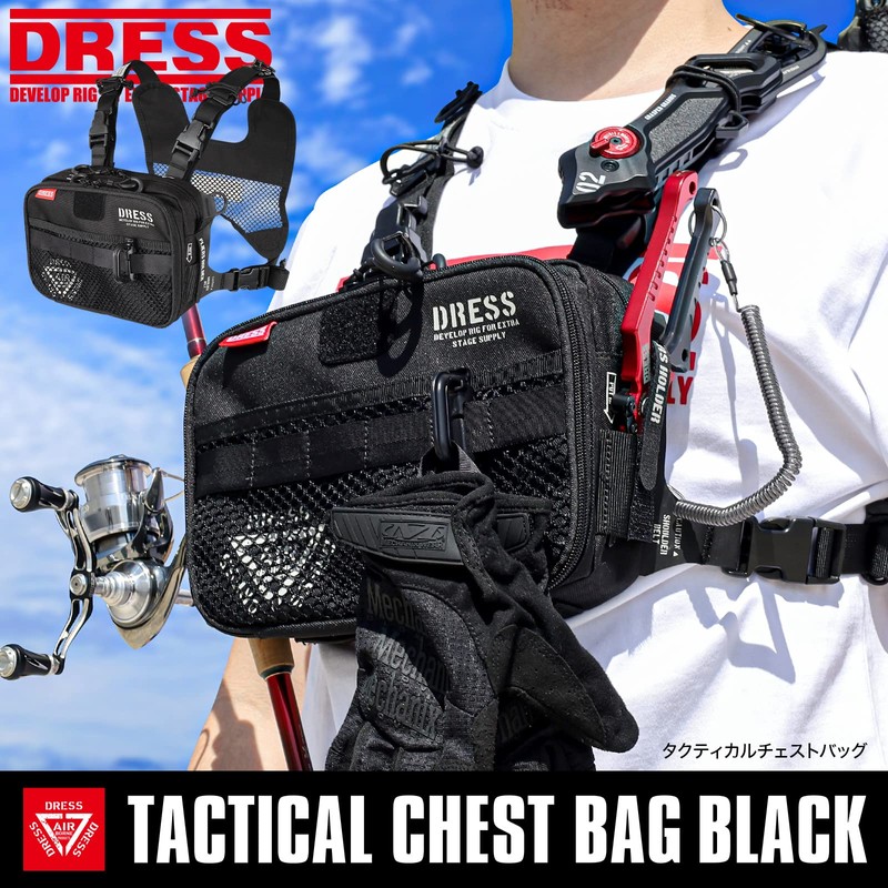 DRESS Tactical Chest Bag, Fishing Bag, Rucksack, Light Game, Agging,