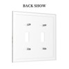 Wpshijia Light Switch Cover Plate Gold White Butterfly Luxury Abstract