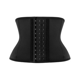 LUXURY-VITA 8" Short Torso Waist Trainer With 9 Steel Bones Workout Waist Cincher Tummy Control Corset Hourglass Body Shaper Girdle For Women