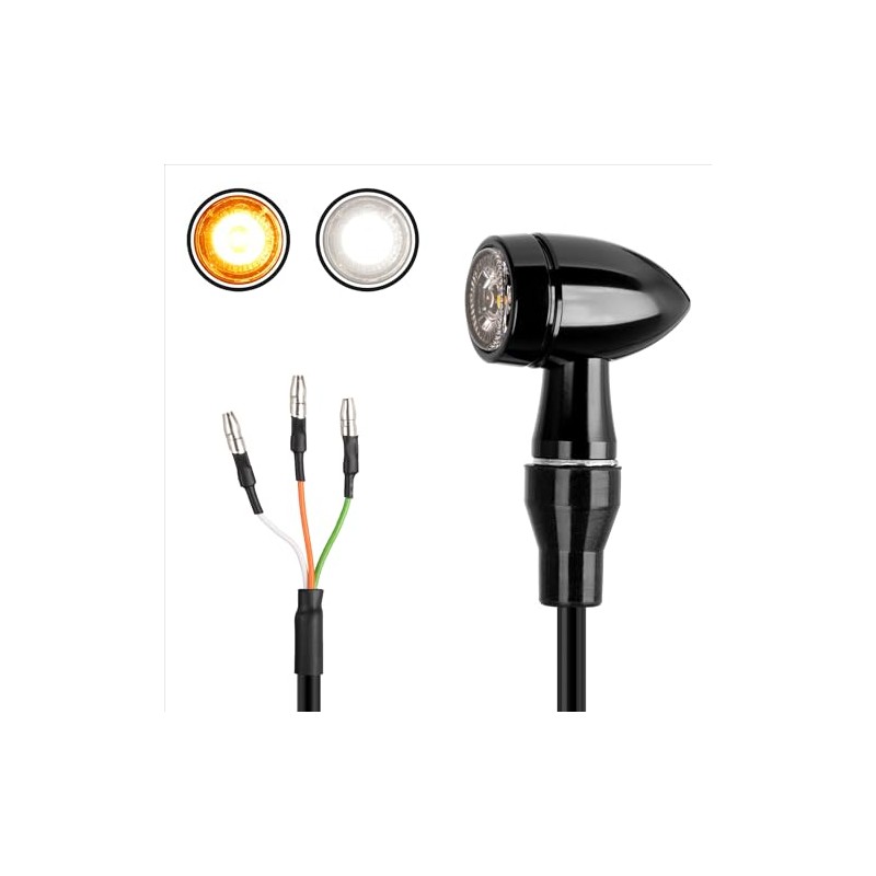 Simda Pro LED Motorcycle Indicator with Daytime Running Light, Universal,