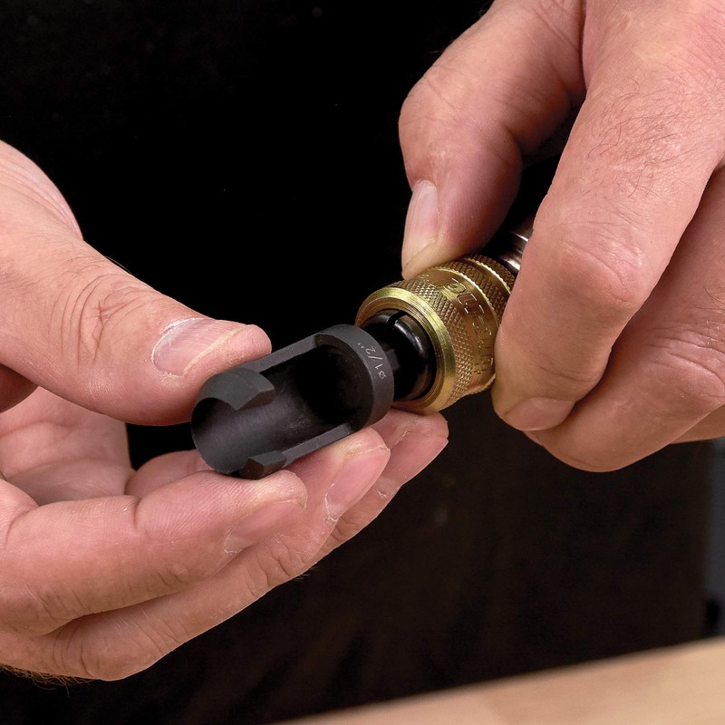 Trend Snappy Tube Plug Cutter 12mm, Tool Steel, Quick Release,