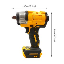 High-power impact Wrenches, bare machine, 430n.m-3600 rpm - without recoil, suitable for DeWALT batteries (tools only) - 3-in-1 impact wrench - suitable for car and home use. (style3(tool+1 electric))