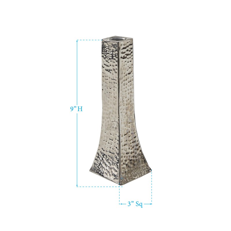 Park Designs Hammered Silver Taper Holder 9"