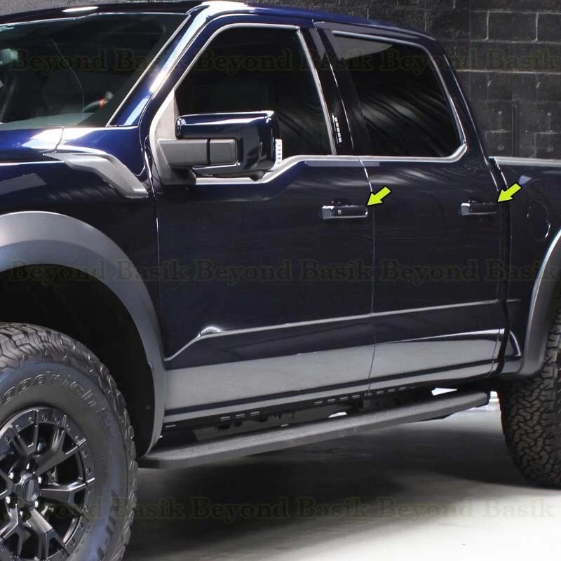 Torox 2021-2025 Ford F150 4dr Door Handle COVERS W/2 SmartKeyholes