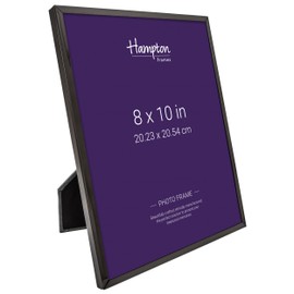 Hampton Frames KINGSBRIDGE 8x10 (20x25cm) Black Picture Frame Glass KIN80BNK