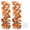 PATIKIL Fall Garland 5.7Ft/Piece, 2 Pack Artificial Autumn Foliage Garland