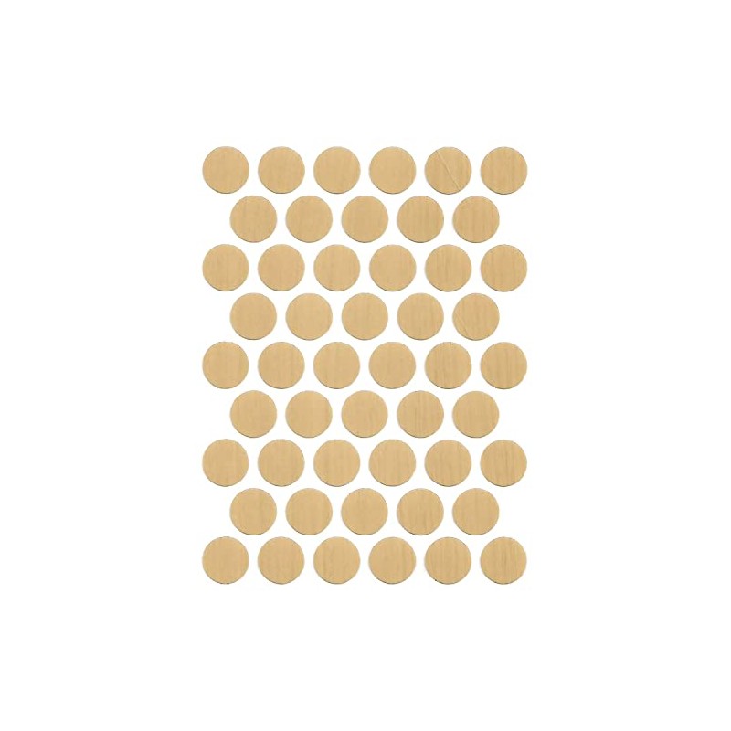 Screw Cover Caps 9/16" (50 Pack) – Self-Adhesive PVC Stickers