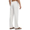 Willit Men's Linen Pants Casual Beach Summer Pants Drawstring Lightweight