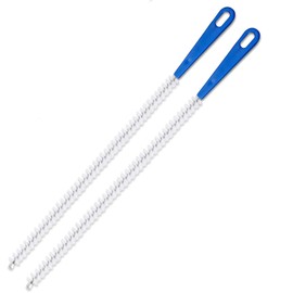 Adove Drain Cleaning Brush 2pack, Long Drain Clog Remover Tool 23.6inch, Pipe Brush Cleaner with Nylon Bristles, Sink Drain Cleaner for Toilet, Kitchen Sink, Bathroom Tub, Shower, and Sewer Drain