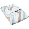 Lulujo Bamboo Swaddle Blanket (Blue Chevron)