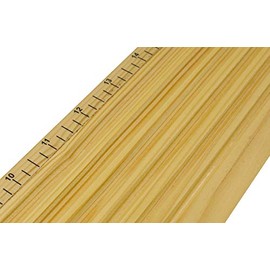 22" x 4" Wooden Bead Stringing Sorting Measuring Tray Board with Ruler 6 Grooves Jewelry Making Tool