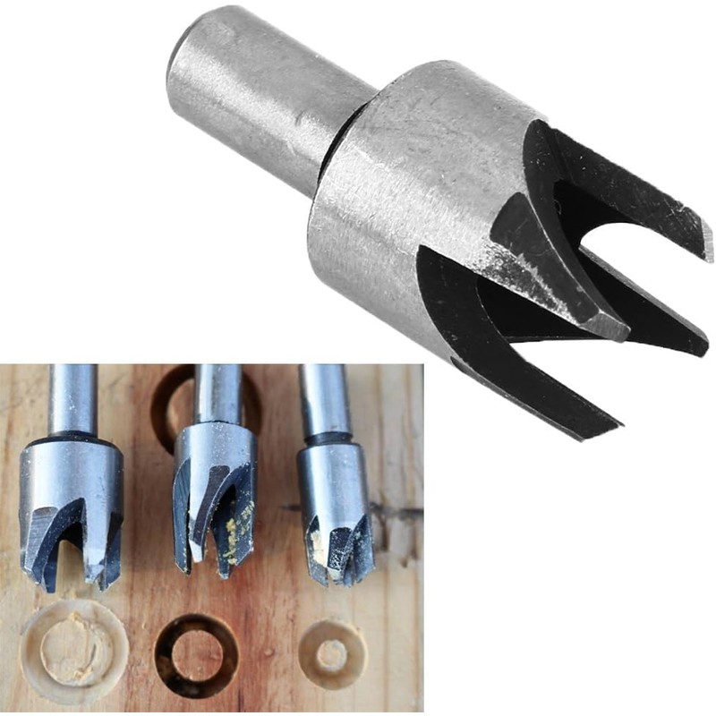 Bestgle 8 Pcs Wood Plug Cutter Cutting Tool Carbon Steel