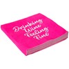 C.R. Gibson TW4-25851 Drinking Wine Feeling Fine Disposable Paper Cocktail