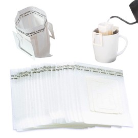 150-Pack Single-Serve Coffee Filter Bags, Hanging Ear Design, 7.5x9cm, Chemical-Free Construction, Perfect for Home, Office, Camping & Travel Use