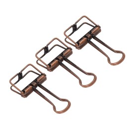 TOPINCN 19 Mm, 80 Clips de Metal para Carpetas, Clips de Hueca de Metal, Clips Pequeños para Carpetas para Oficina, Escuela, Uso Doméstico, para Oficina, Escuela, Uso Doméstico,