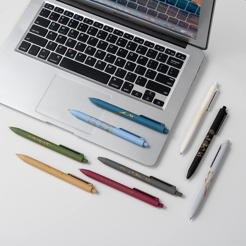 MiSiBao 0.7mm Black Ink Gel Pens Refillable & Retractable Gel