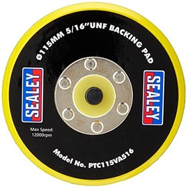 Sealey PTC115VA516 Hook & Loop Backing Pad Ø115mm 5/16"UNF