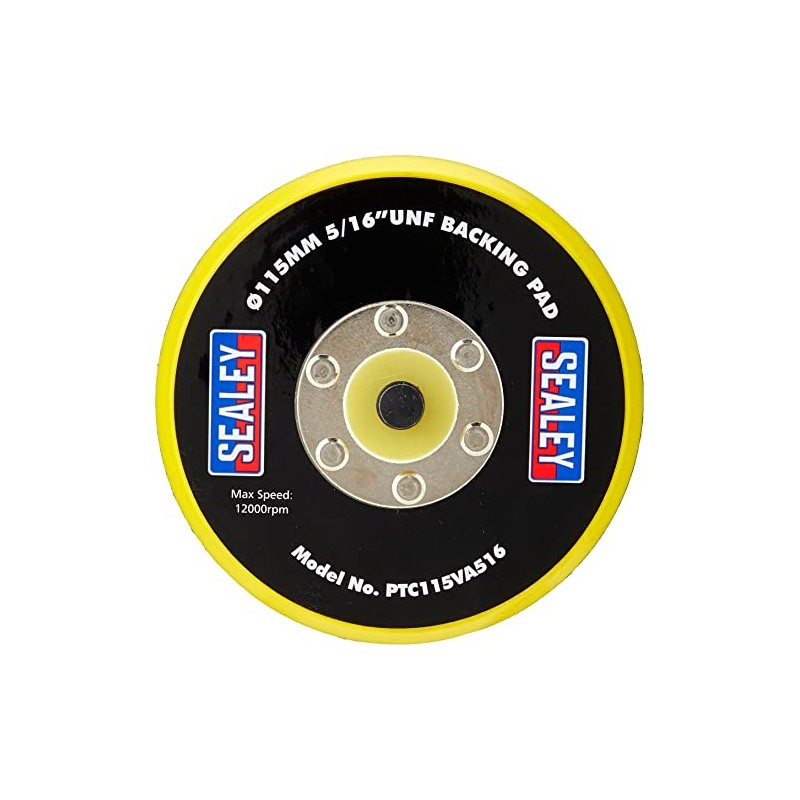 Sealey PTC115VA516 Hook & Loop Backing Pad Ø115mm 5/16"UNF