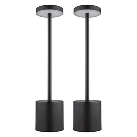 GLOBO LIGHTING Table Lamp Living Room Light Reading Lamp Desk Lamp Table Lamp Side Lamp Metal Plastic Black Touch Dimmer CCT LED 1.2 W 138 lm 2000 K 3500 K 7000 K H 34 cm Set of 2