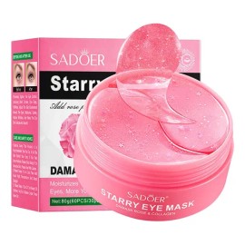 Parches Hidrogel Ojos Sadoer Elimina Ojeras Rosas De Damasco