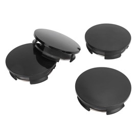 Culnflun 4 PCS Car Wheel Center Caps, 57mm/2.24in Outer Diameter 50mm/1.97in Inner Diameter Center Caps for Rims Universal for Cars (Black)