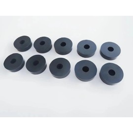 1 5/8” OD x 1/2” ID x 3/8” Thickness Rubber Spacer Flat Rubber Bushings Neoprene Rubber Washers for Screws Bolts Faucet Household Appliances (10)