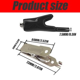 4 Pcs 50A Heavy-Duty Insulated Alligator Clips, Battery Charger Clamp, Car Battery Alligator Clips for Car Auto Vehicle Boat, Red Black