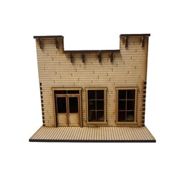 Store Front 1b 28mm MDF Terrain Kit Tombstone Desperado Legends Old West Building