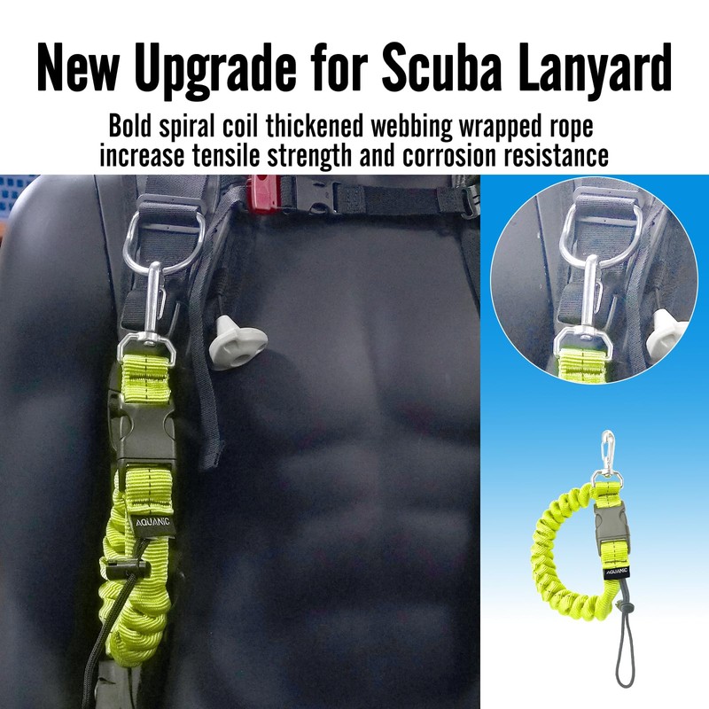 nitescuba Spiral Cable Spring Coil for Diving, Diving Accessories, Anti-Lost