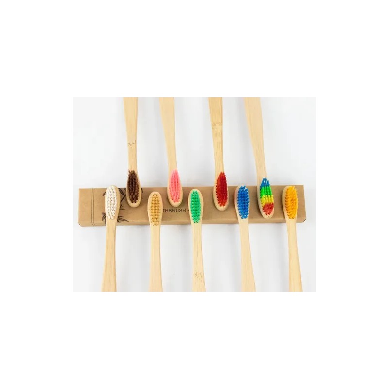 Cepillo Dientes Bambú Biodegradable Suave Ecológico 300 Pzs