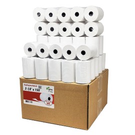 Thermal Paper Rolls 3 1/8 x 150 - American Made: [50/pack] BPA Free 50 GSM Solid Tube Core CC Receipt paper for POS terminals Cash Registers Clover Stations SCP700 TSP100 TSP300 TSP400 TSP500 TSP600