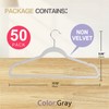 MOERKADA 50 Pack Ultra-Thin Plastic Clothes Hangers (17.7 Inch) -