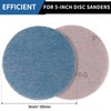 PMIQSA 50 Pcs 125mm Sanding Discs, Hook and Loop Mesh