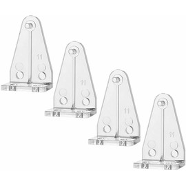 Cutelec Hold Down Brackets Clear Color Bottom Rail Hold Clips for 1.5inch High Profile Blinds…