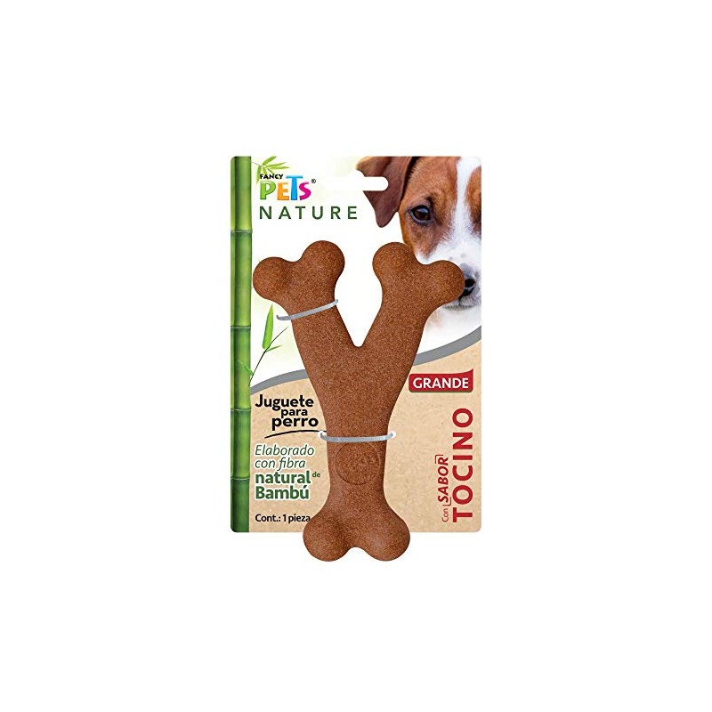 Fancy Pets Hueso Masticable GDE de Bambú Triple para Perro