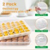 HANSGO Deviled Egg Containers with Lid, Set of 2, Plastic